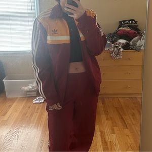 Adidas Track Jacket - Red and Yellow